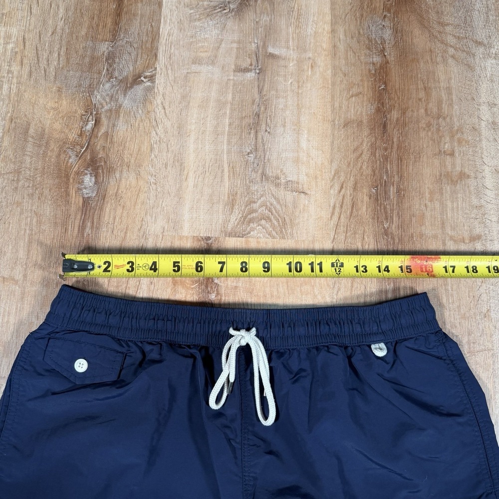 Polo Ralph Lauren Mens XL Swim Trunks Shorts Navy Red Yellow Pony Mesh Lined - Picture 7 of 8